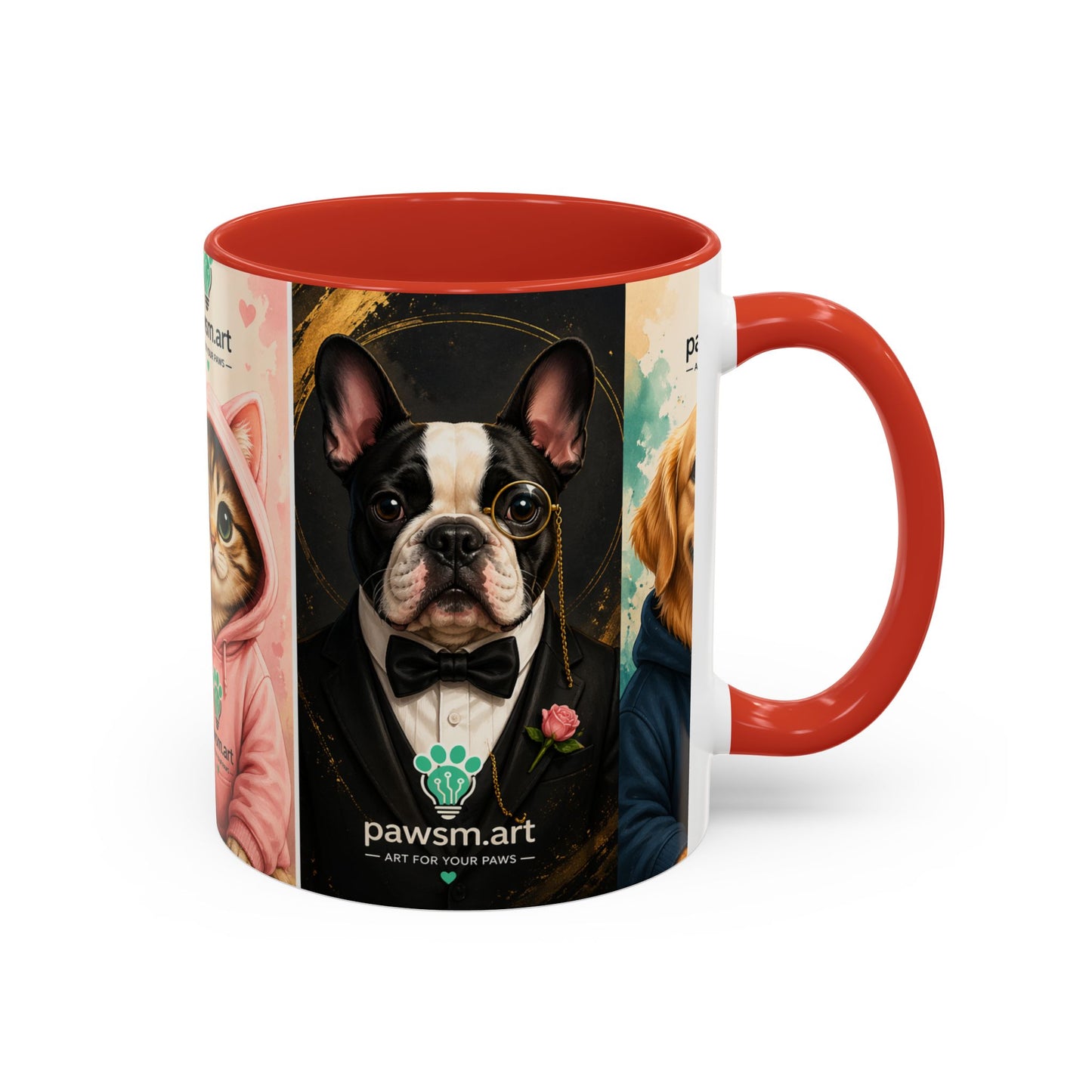 Accent Coffee Mug — 把你的爱宠捧在手心 (Hold Your Pet in Your Hands)