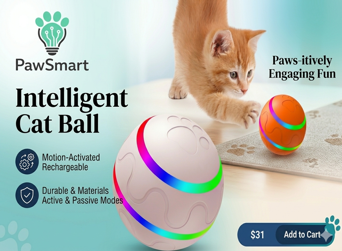Pet New Cat Wicked Ball Toy Intelligent Ball USB Cat Toys Self Rotating Ball Automatic Rotation Ball