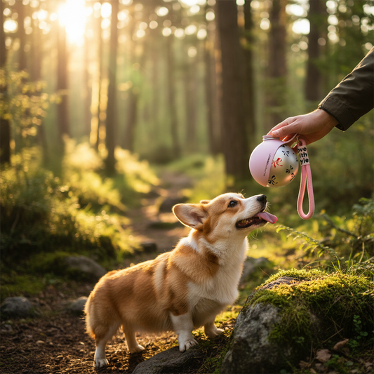 Pet Travel Cup - Pink Bow